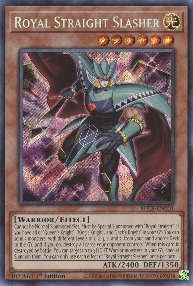 Royal Straight Slasher BLCR-EN001 card from Battles of Legend: Crystal Revenge