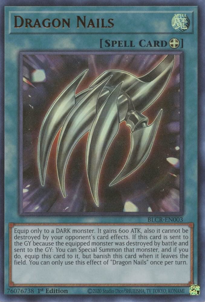 Dragon Nails BLCR-EN003 card from Battles of Legend: Crystal Revenge