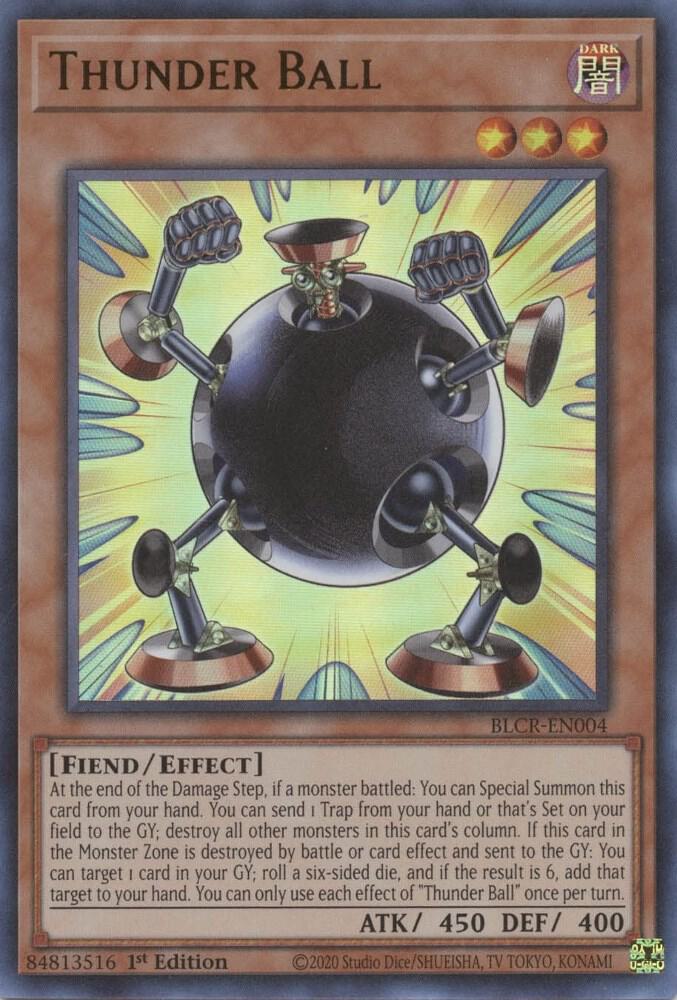 Thunder Ball BLCR-EN004 card from Battles of Legend: Crystal Revenge