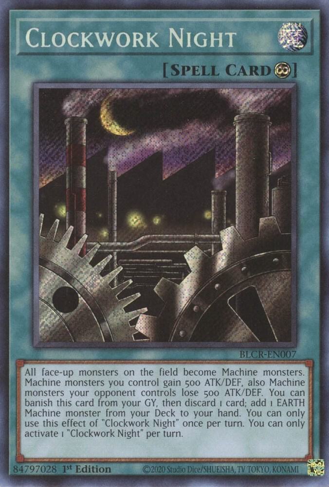 Clockwork Night BLCR-EN007 card from Battles of Legend: Crystal Revenge
