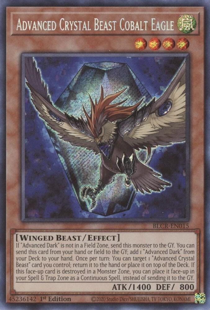Advanced Crystal Beast Cobalt Eagle BLCR-EN015 card from Battles of Legend: Crystal Revenge