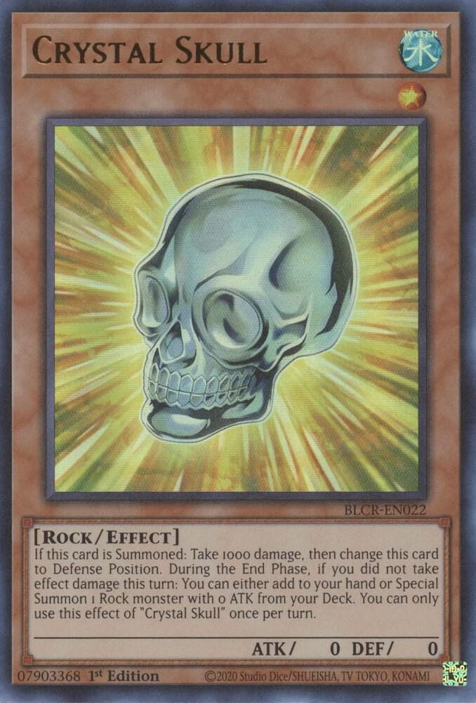 Crystal Skull BLCR-EN022 card from Battles of Legend: Crystal Revenge