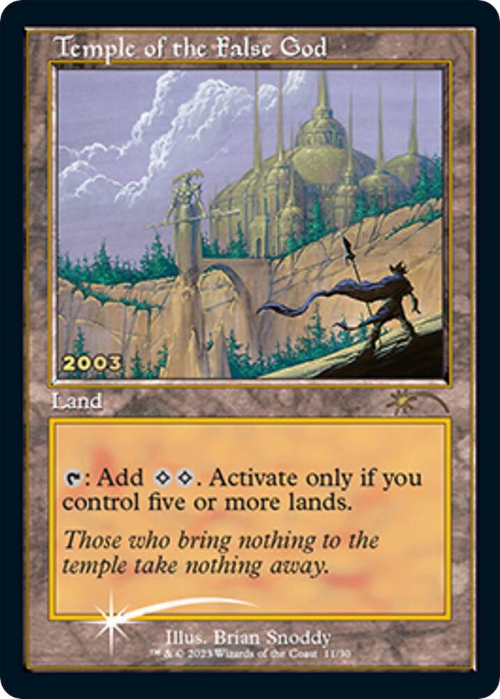 Temple of the False God 11 card from 30th Anniversary Promos