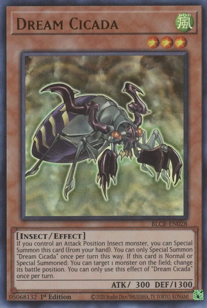 Dream Cicada BLCR-EN028 card from Battles of Legend: Crystal Revenge