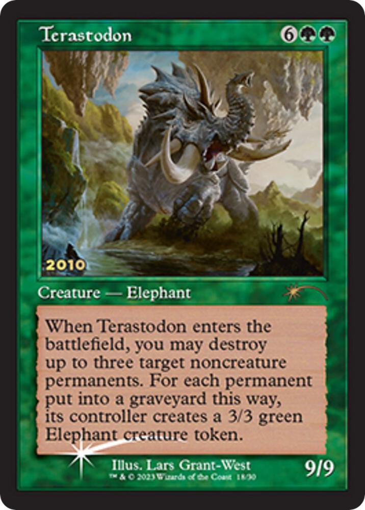 Terastodon 18 card from 30th Anniversary Promos