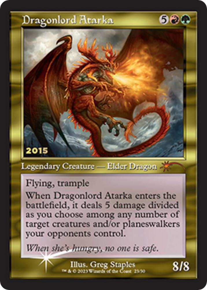 Dragonlord Atarka 23 card from 30th Anniversary Promos