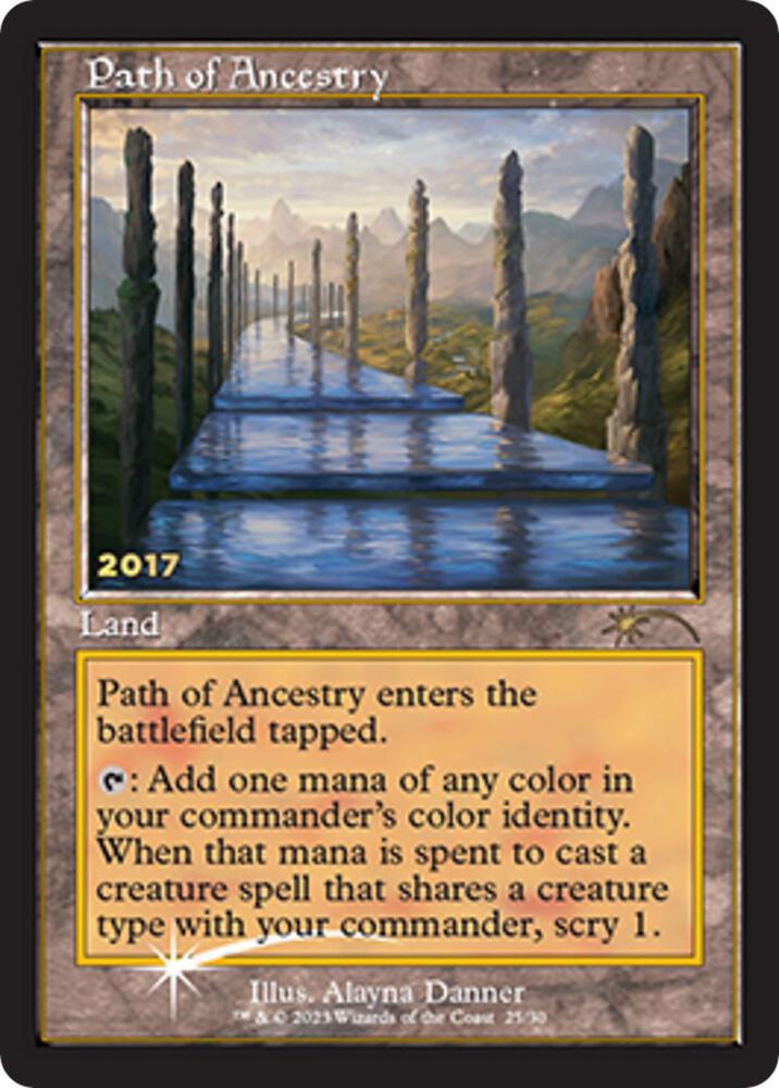 Path of Ancestry 25 card from 30th Anniversary Promos