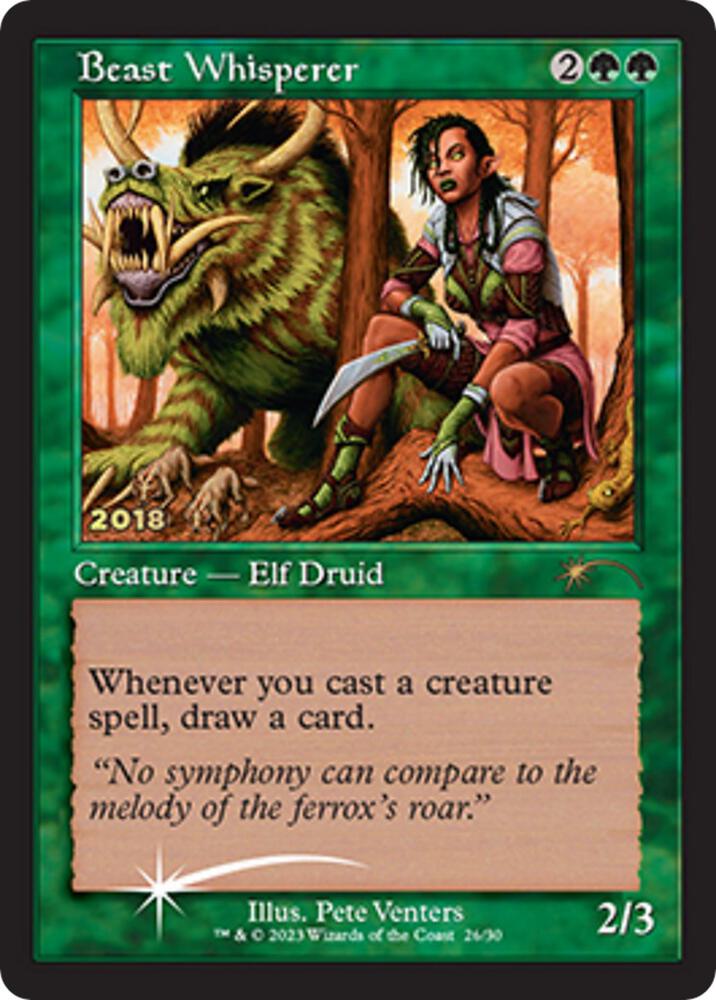 Beast Whisperer 26 card from 30th Anniversary Promos