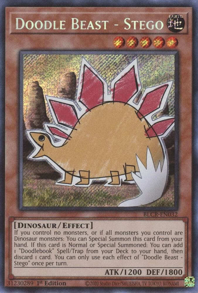 Doodle Beast - Stego BLCR-EN032 card from Battles of Legend: Crystal Revenge