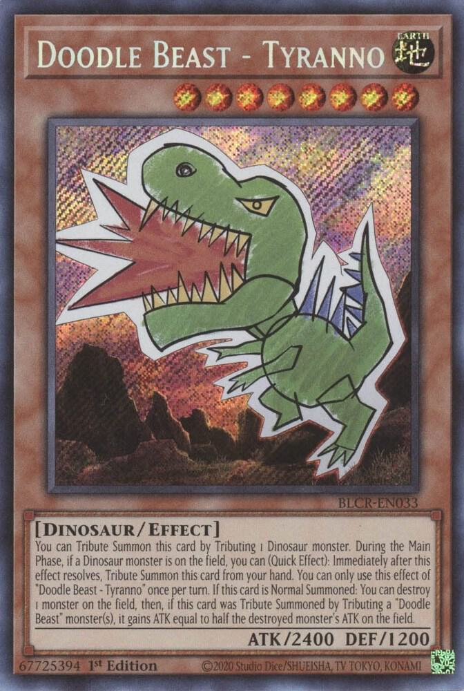 Doodle Beast - Tyranno BLCR-EN033 card from Battles of Legend: Crystal Revenge