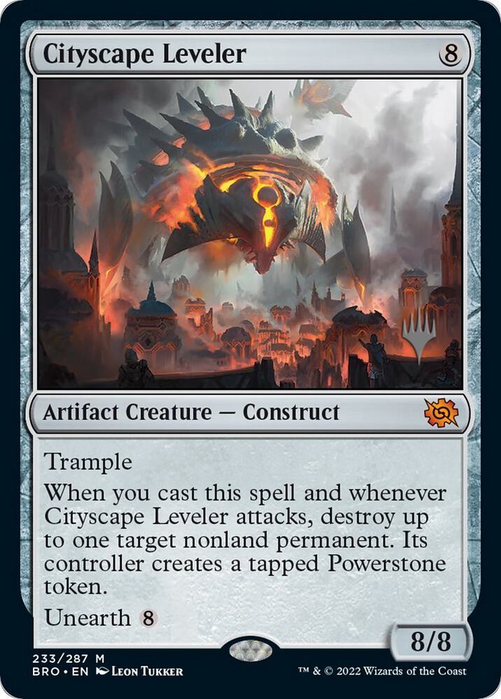 Cityscape Leveler 233 card from Promo Pack: The Brothers' War