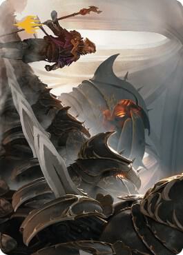 Mass Production Art Card (Gold-Stamped Planeswalker Symbol) 1 card from Art Series: The Brothers' War