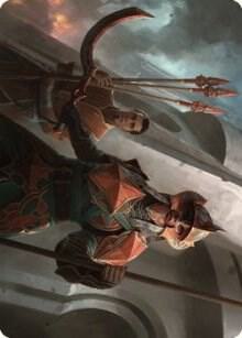 Siege Veteran Art Card 3 card from Art Series: The Brothers' War