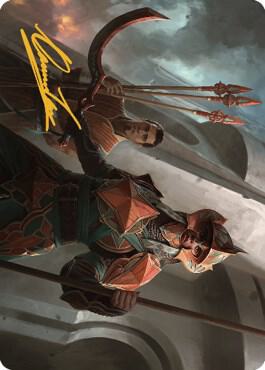 Siege Veteran Art Card (Gold-Stamped Signature) 3 card from Art Series: The Brothers' War