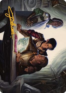Tocasia's Welcome Art Card (Gold-Stamped Signature) 4 card from Art Series: The Brothers' War