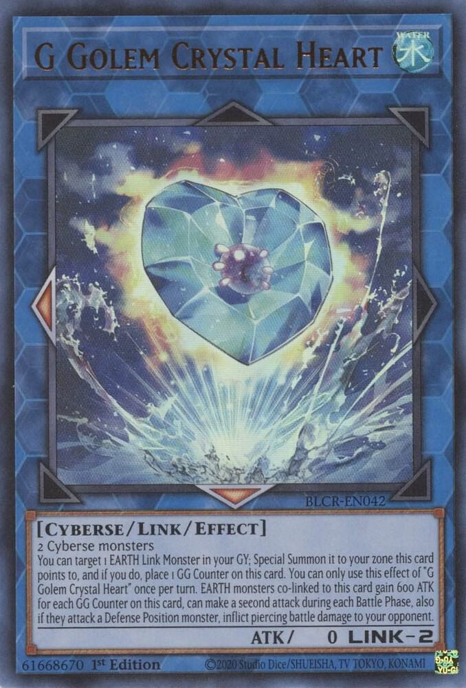 G Golem Crystal Heart BLCR-EN042 card from Battles of Legend: Crystal Revenge