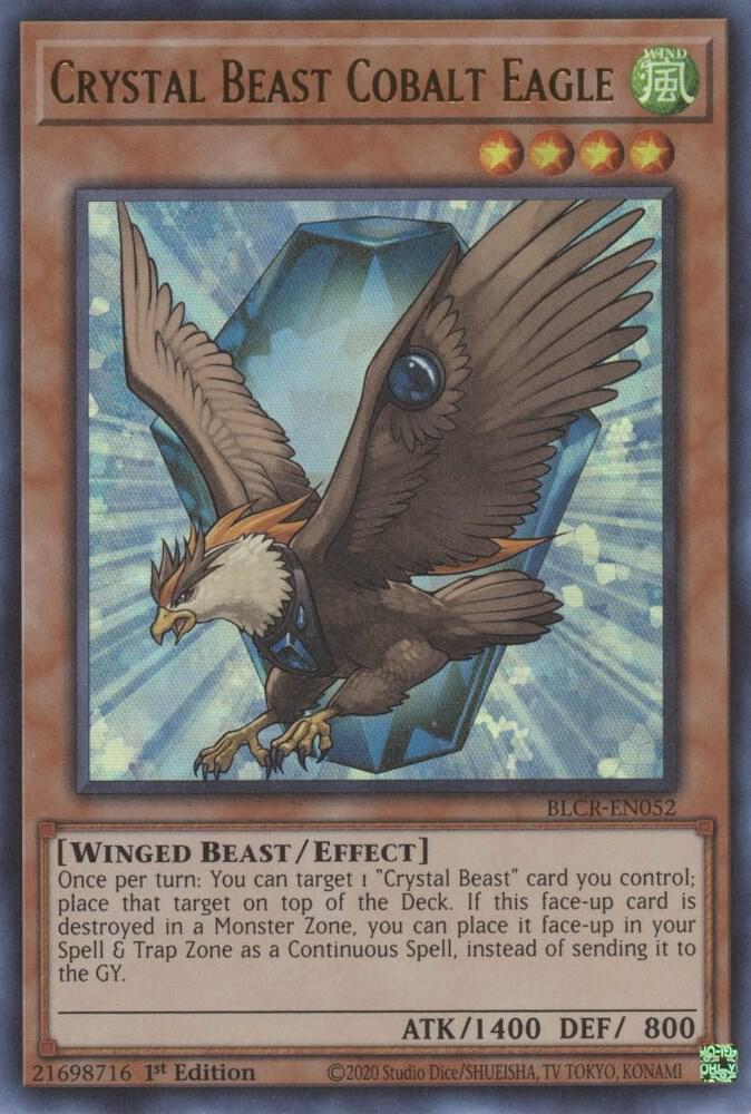 Crystal Beast Cobalt Eagle BLCR-EN052 card from Battles of Legend: Crystal Revenge