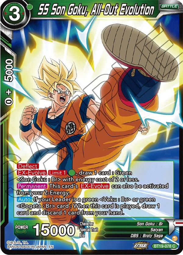 SS Son Goku, All-Out Evolution BT19-078 card from Fighter's Ambition