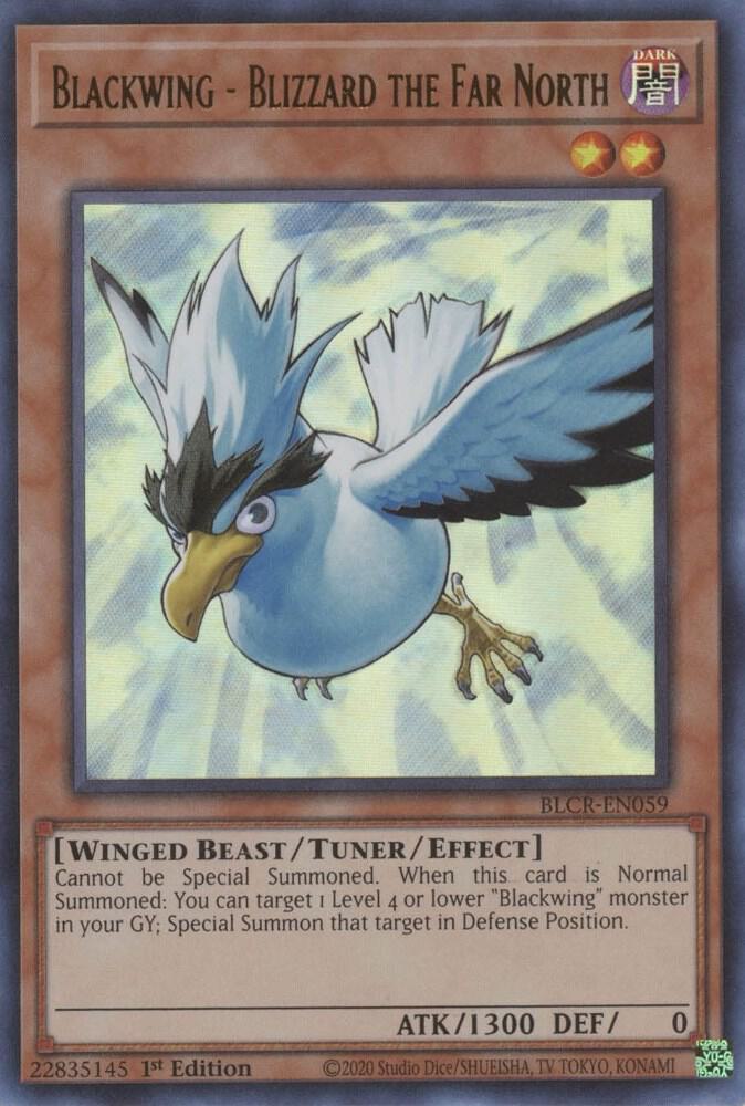 Blackwing - Blizzard the Far North BLCR-EN059 card from Battles of Legend: Crystal Revenge