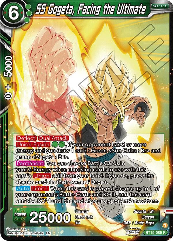 SS Gogeta, Facing the Ultimate BT19-085 card from Fighter's Ambition