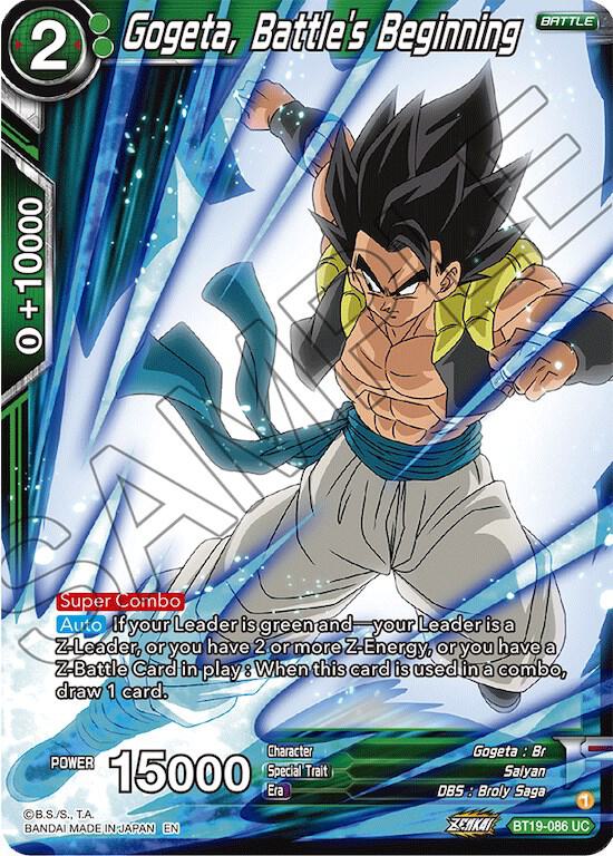 Gogeta, Battle's Beginning BT19-086 card from Fighter's Ambition