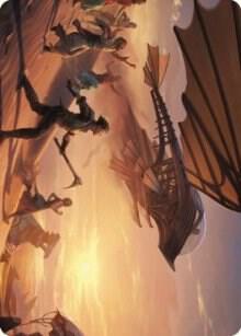 Take Flight Art Card 12 card from Art Series: The Brothers' War