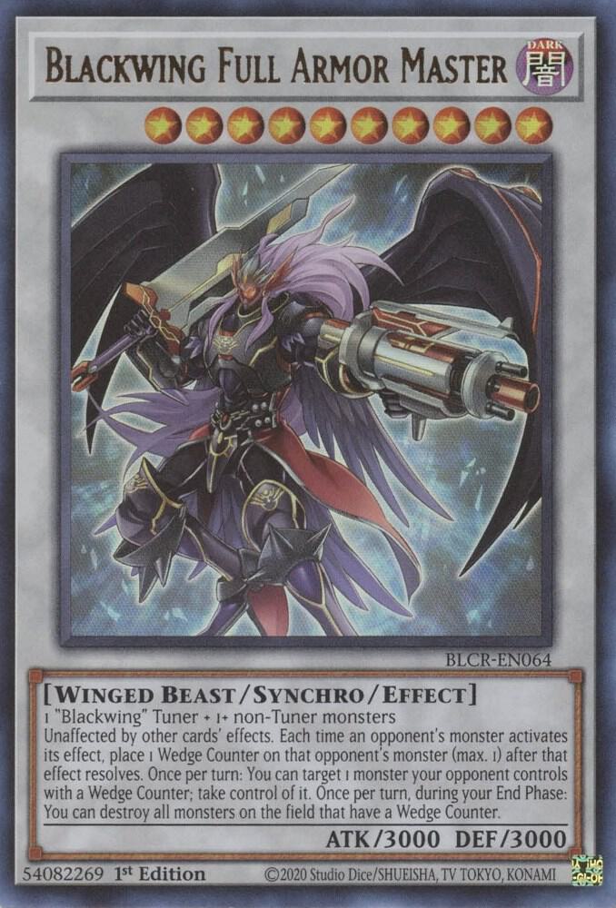 Blackwing Full Armor Master BLCR-EN064 card from Battles of Legend: Crystal Revenge