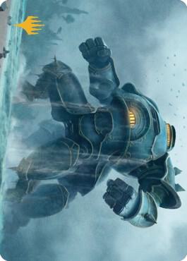 Depth Charge Colossus Art Card (Gold-Stamped Planeswalker Symbol) 14 card from Art Series: The Brothers' War