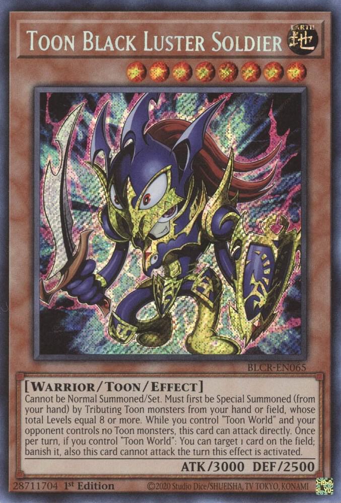 Toon Black Luster Soldier BLCR-EN065 card from Battles of Legend: Crystal Revenge