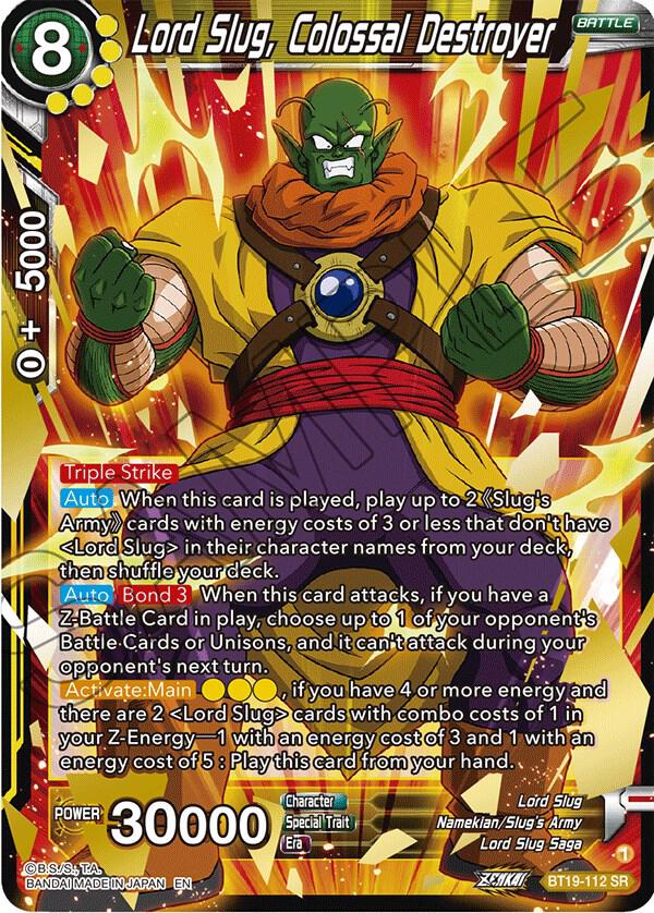 Lord Slug, Colossal Destroyer BT19-112 card from Fighter's Ambition