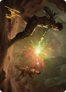 Brotherhood's End Art Card (Gold-Stamped Signature) 19 card from Art Series: The Brothers' War