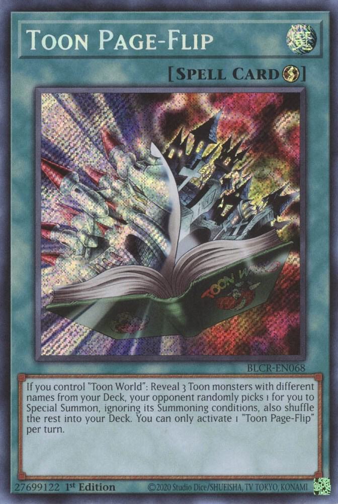Toon Page-Flip BLCR-EN068 card from Battles of Legend: Crystal Revenge