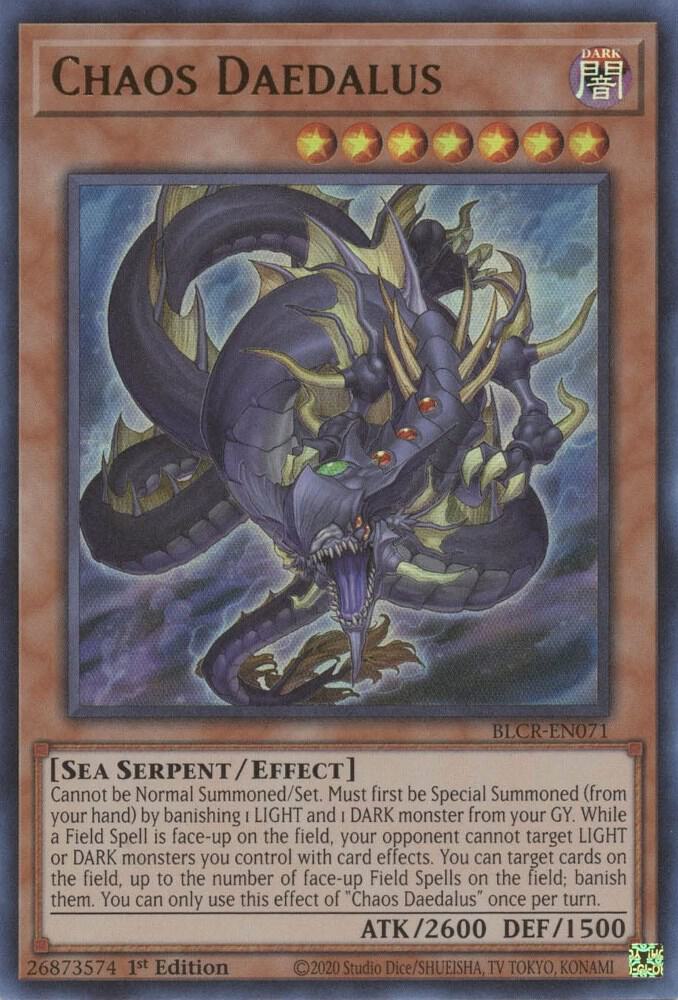 Chaos Daedalus BLCR-EN071 card from Battles of Legend: Crystal Revenge