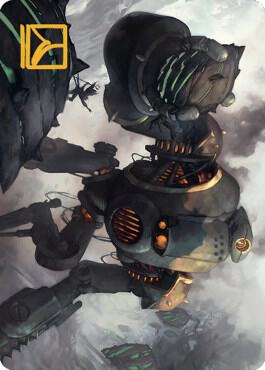 Rust Goliath Art Card (Gold-Stamped Signature) 29 card from Art Series: The Brothers' War