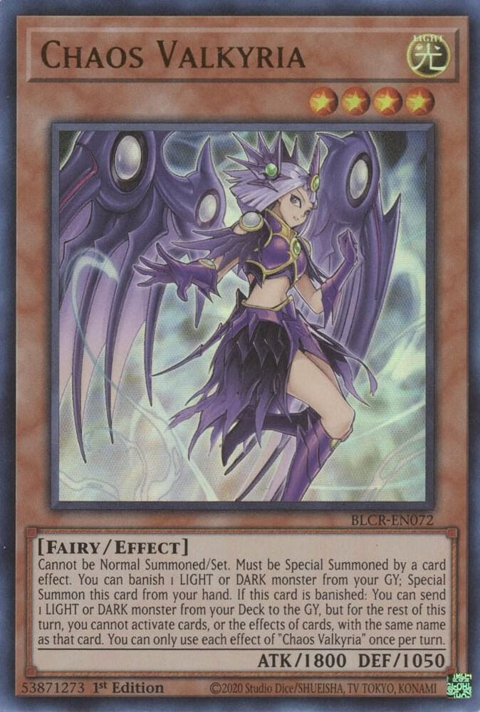 Chaos Valkyria BLCR-EN072 card from Battles of Legend: Crystal Revenge