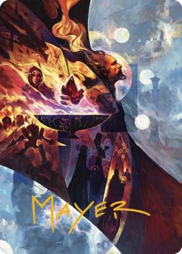 Urza's Command Art Card (Gold-Stamped Signature) 31 card from Art Series: The Brothers' War
