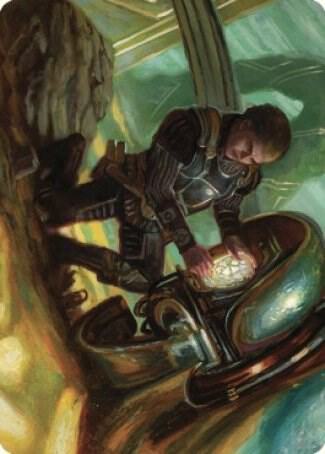 Urza, Powerstone Prodigy Art Card 35 card from Art Series: The Brothers' War