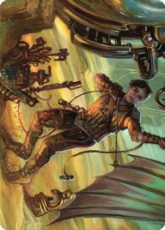Mishra, Excavation Prodigy Art Card 36 card from Art Series: The Brothers' War