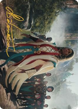 Queen Kayla bin-Kroog Art Card (Gold-Stamped Signature) 39 card from Art Series: The Brothers' War