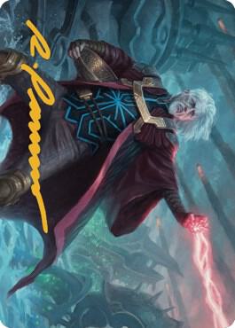 Urza, Lord Protector Art Card (Gold-Stamped Signature) 41 card from Art Series: The Brothers' War