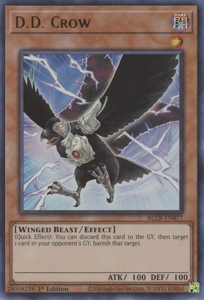 D.D. Crow BLCR-EN077 card from Battles of Legend: Crystal Revenge