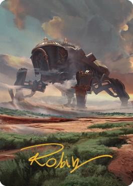 Plains Art Card (Gold-Stamped Signature) 48 card from Art Series: The Brothers' War