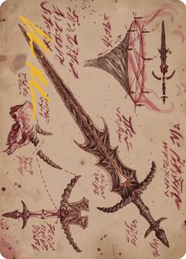 Blackblade Reforged Art Card (Gold-Stamped Signature) 56 card from Art Series: The Brothers' War