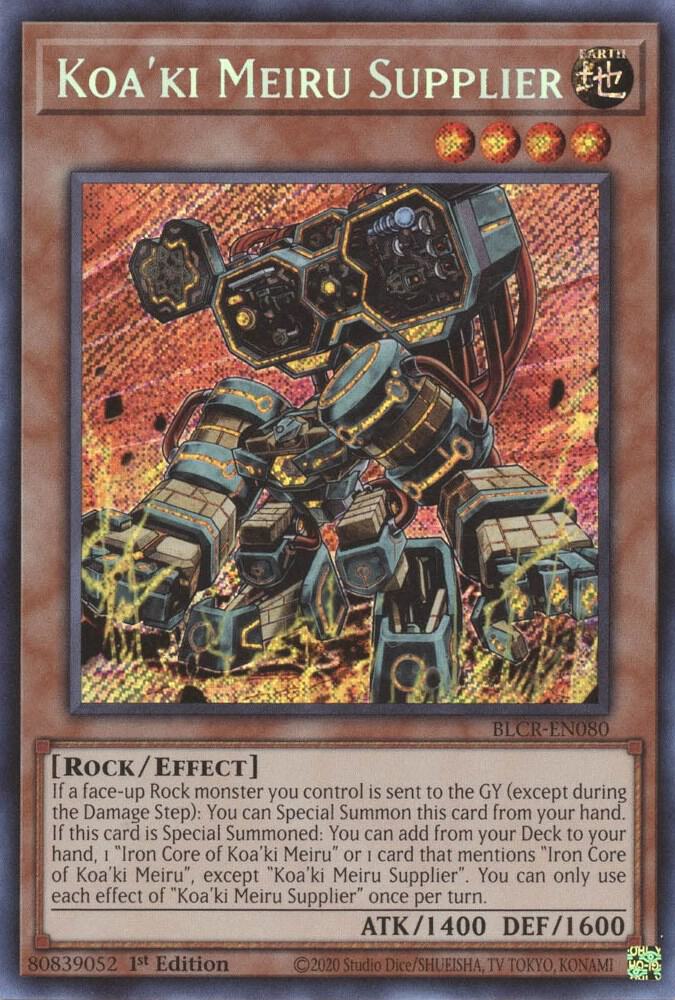 Koa'ki Meiru Supplier BLCR-EN080 card from Battles of Legend: Crystal Revenge