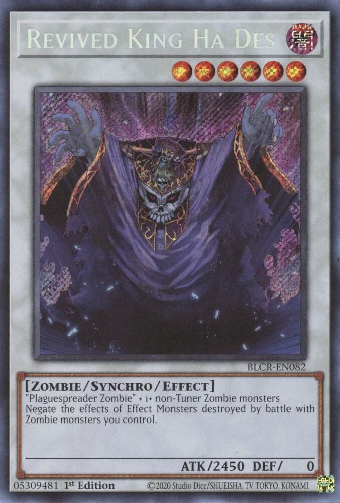 Revived King Ha Des BLCR-EN082 card from Battles of Legend: Crystal Revenge