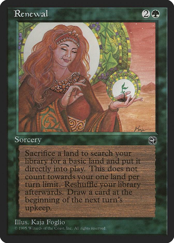 Renewal card from Homelands
