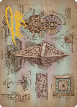 Keening Stone Art Card (Gold-Stamped Signature) 64 card from Art Series: The Brothers' War