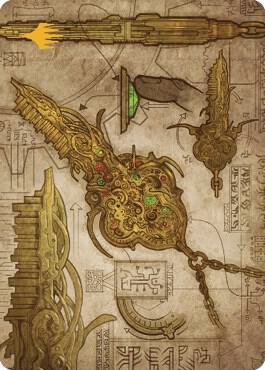 Key to the City Art Card (Gold-Stamped Planeswalker Symbol) 65 card from Art Series: The Brothers' War