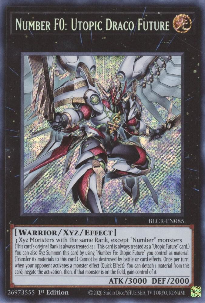 Number F0: Utopic Draco Future BLCR-EN085 card from Battles of Legend: Crystal Revenge