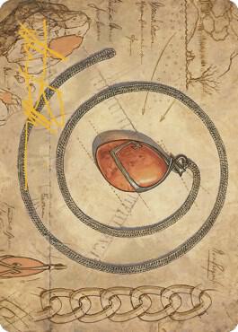 Mox Amber Art Card (Gold-Stamped Signature) 68 card from Art Series: The Brothers' War